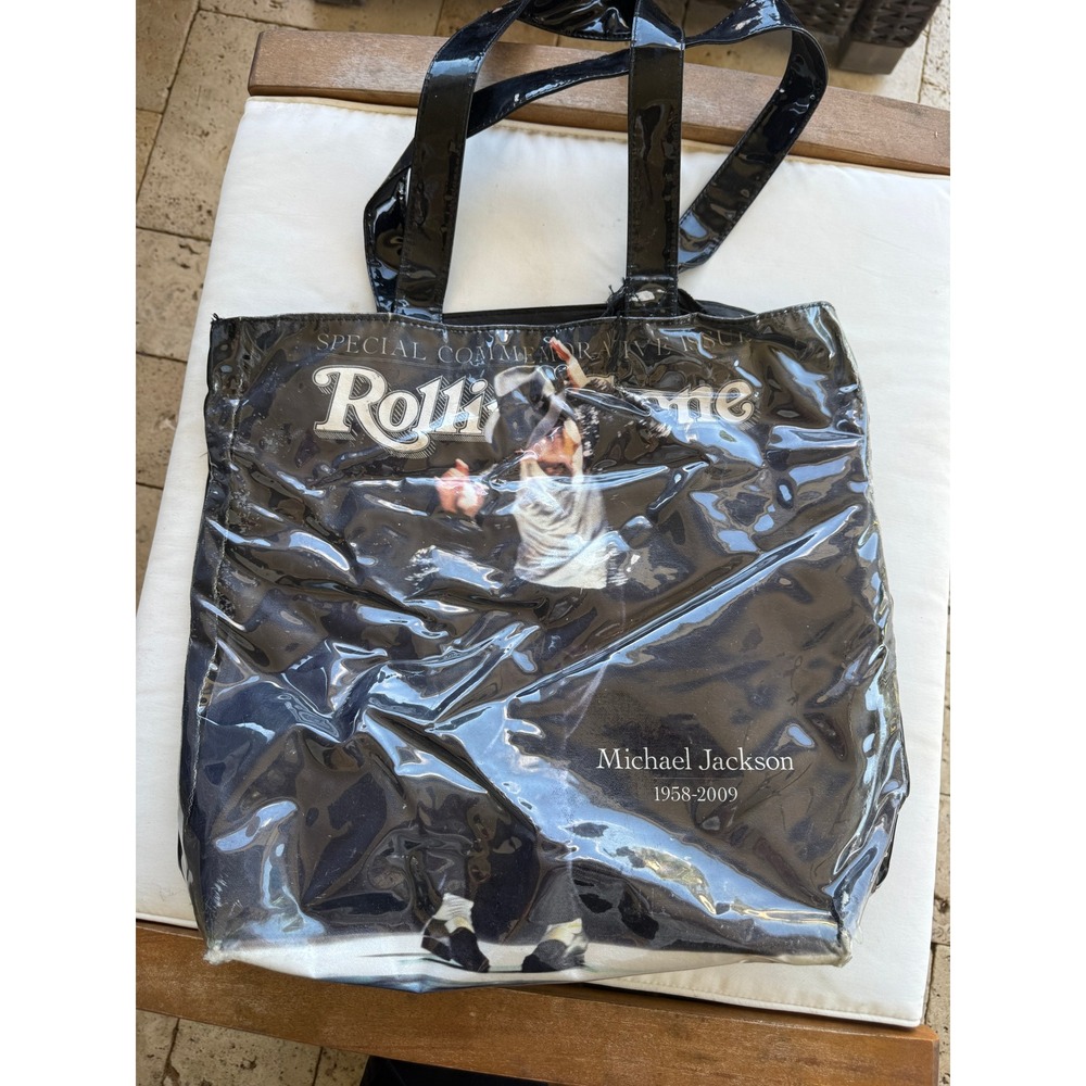 Rolling Stone Michael Jackson Special Commemorative Issue Tote Bag Black Glossy